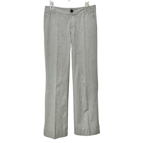 Banana Republic Pants - Banana Republic Gray Cuffed Dress Pants Career Business Casual‎ Trousers Stretch